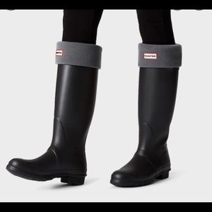 Grey Hunter Boot Tall Fleece Socks